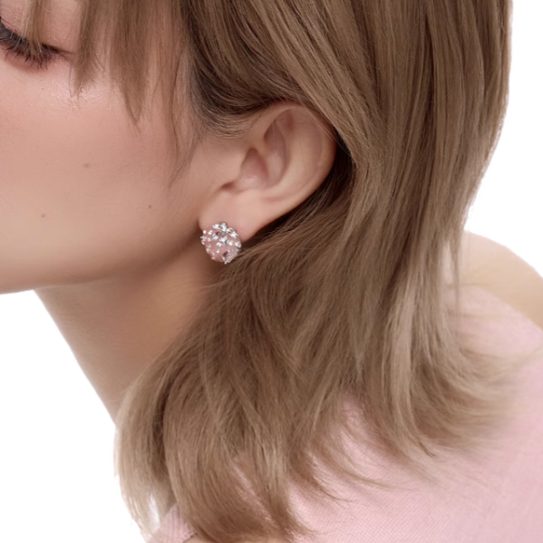 Berry Charm Series – Cream Strawberry Earrings