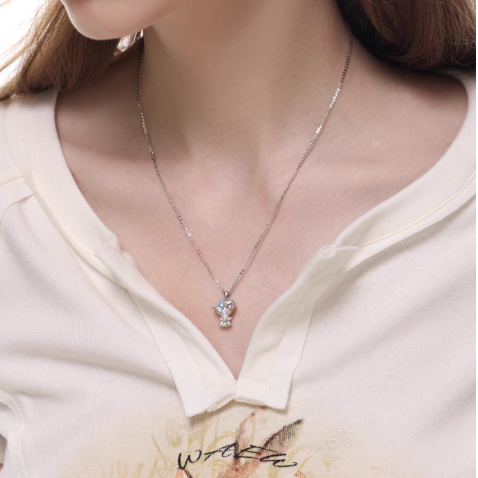 Silver Bouquet Necklace