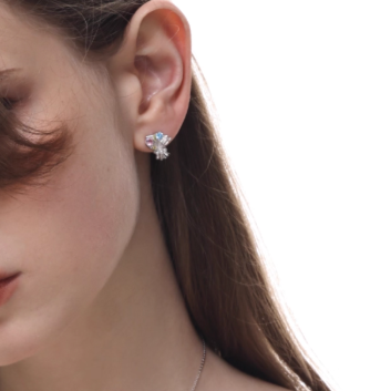 Sterling Silver Bouquet Earrings