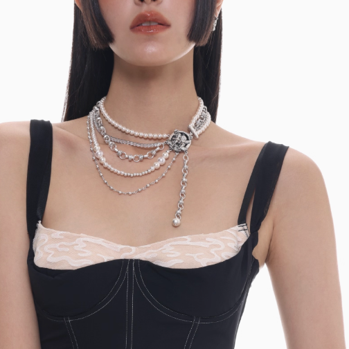 Multi-layer Pearl Choker
