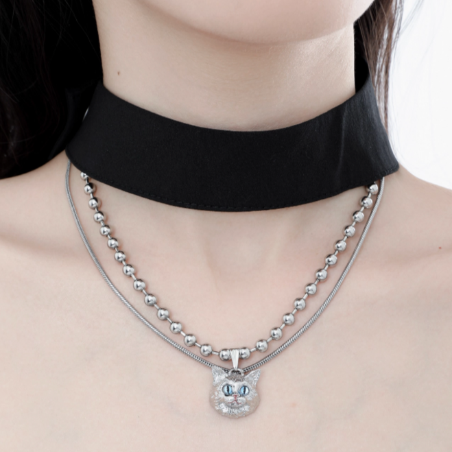 Y2K Cat Necklace