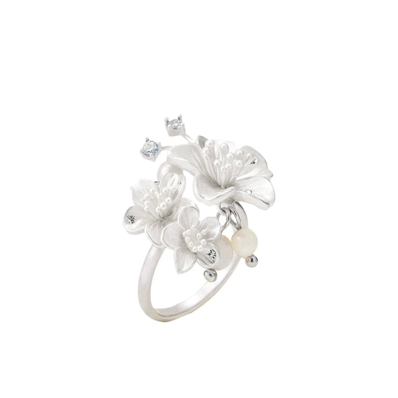 Moonblossom Floral Ring