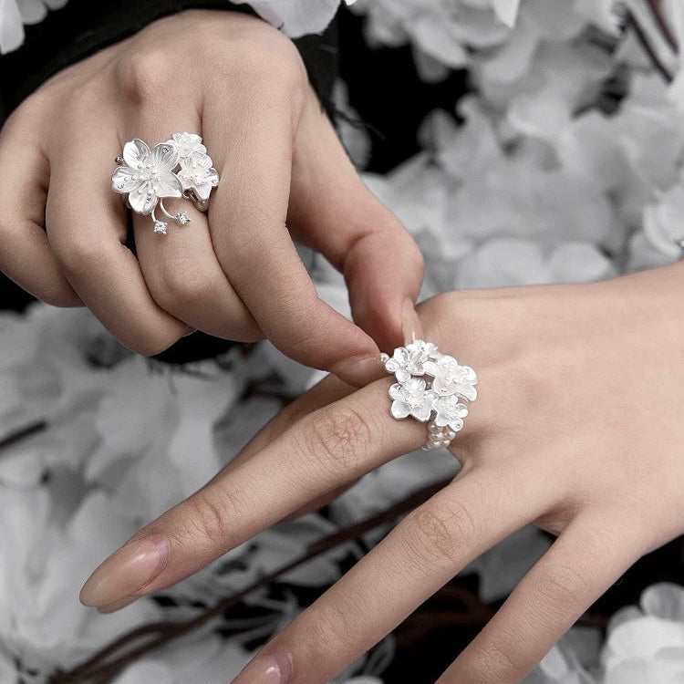 Moonblossom Floral Ring