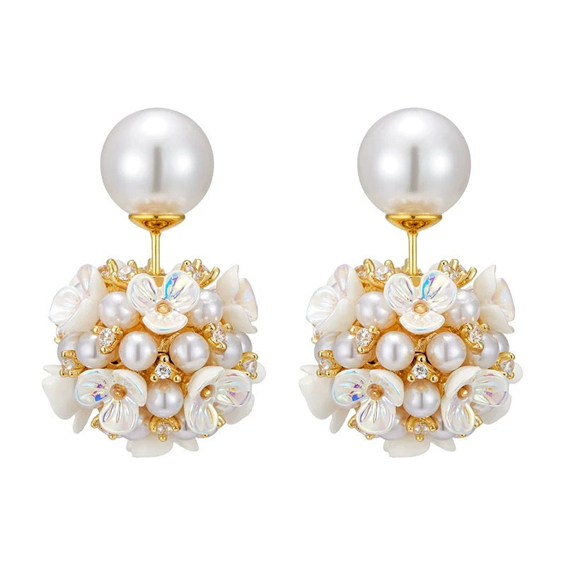 Petal Pearl Bloom Earrings